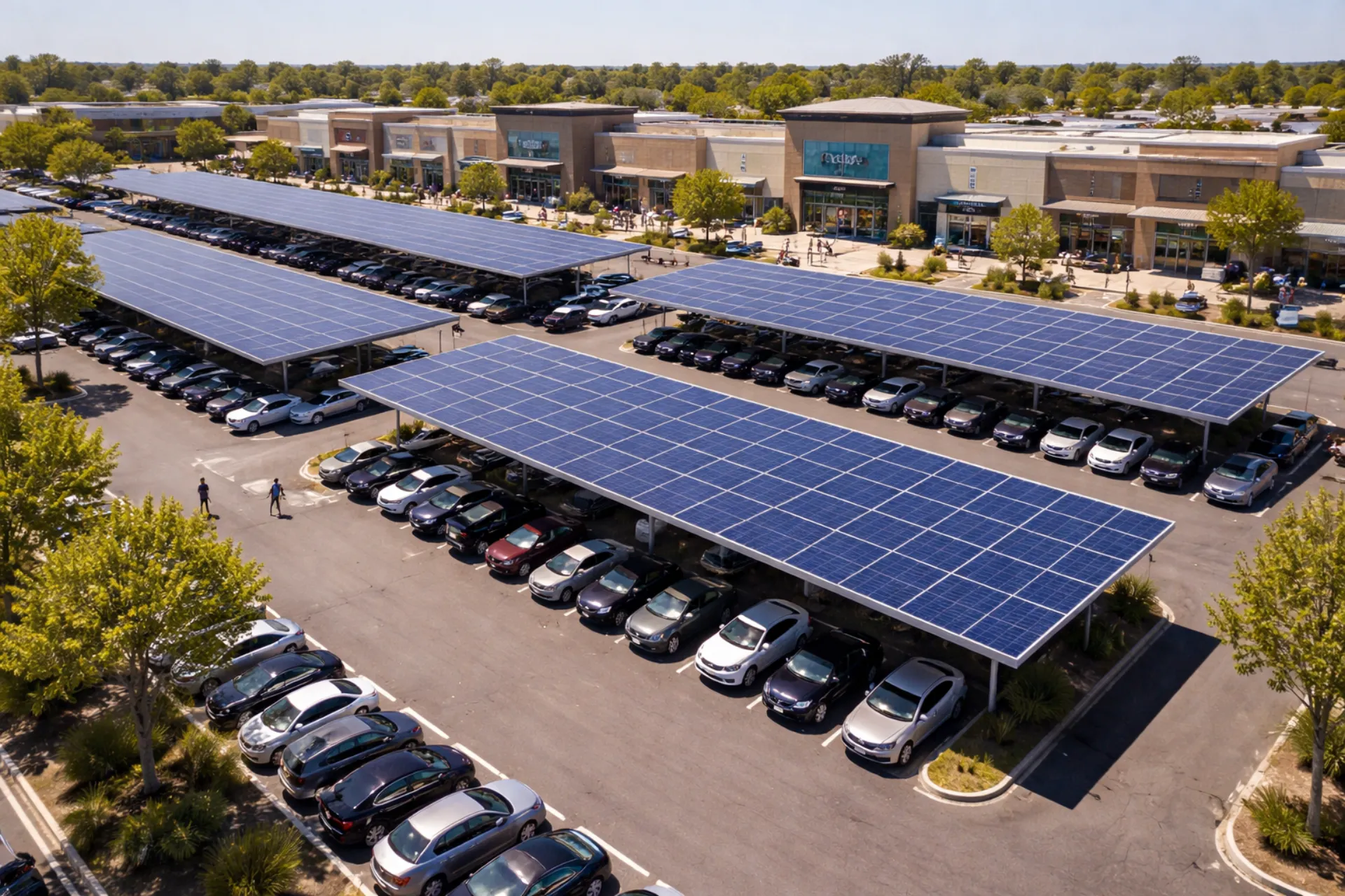 Solar installation for Retail & Shopping Centers