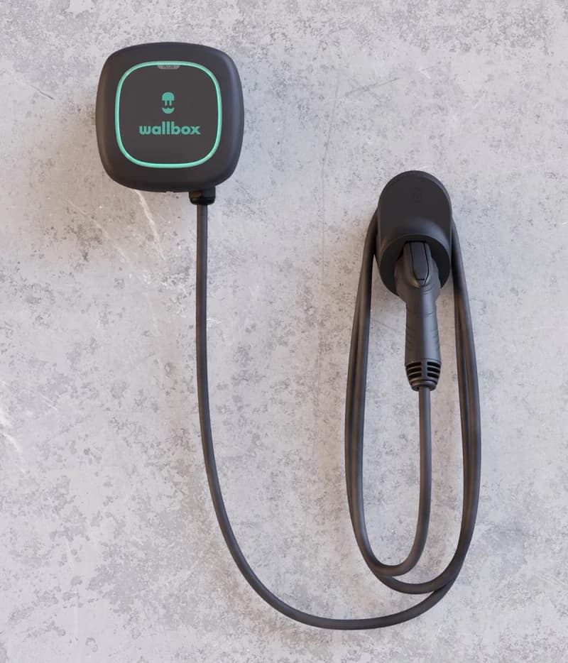 Wallbox Pulsar Plus fleet depot EV charger product photo