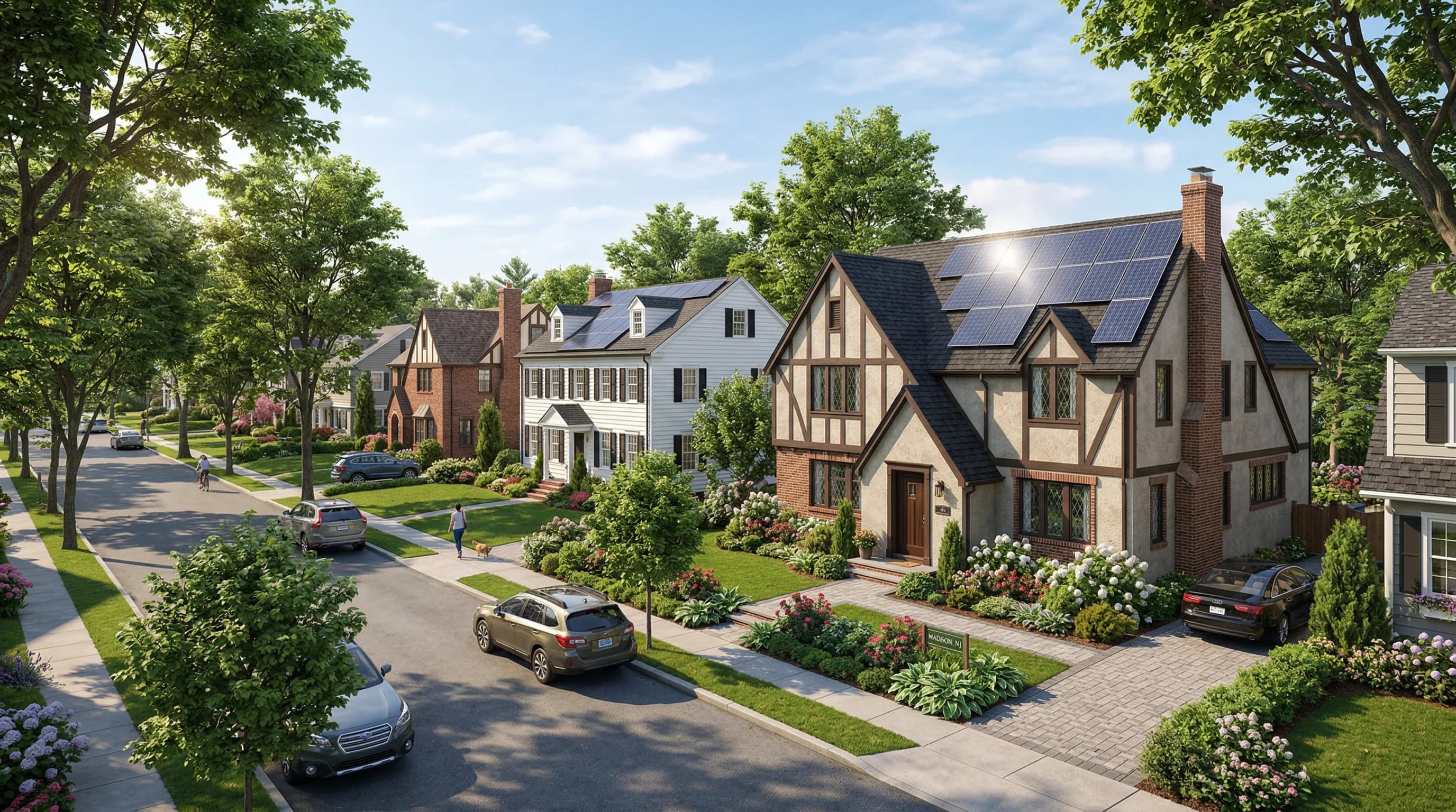 Solar panels in Madison, New Jersey — Madison Municipal Utilities service area