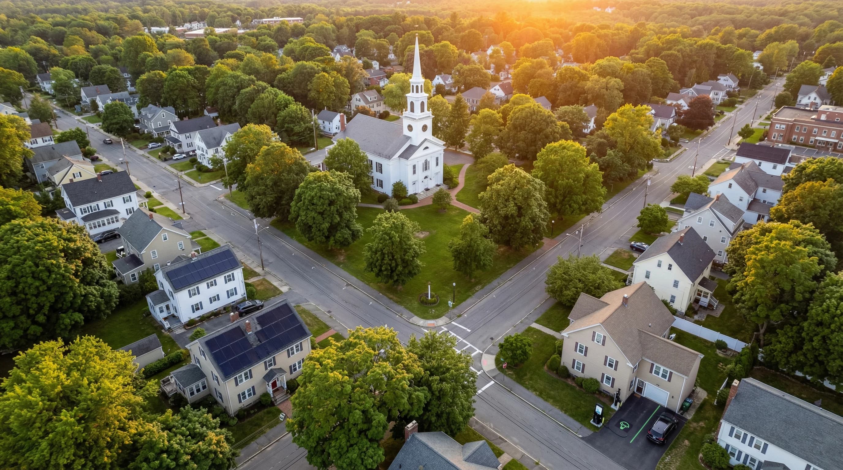 Solar panels in Norwood, Massachusetts — Norwood Municipal Light Department service area