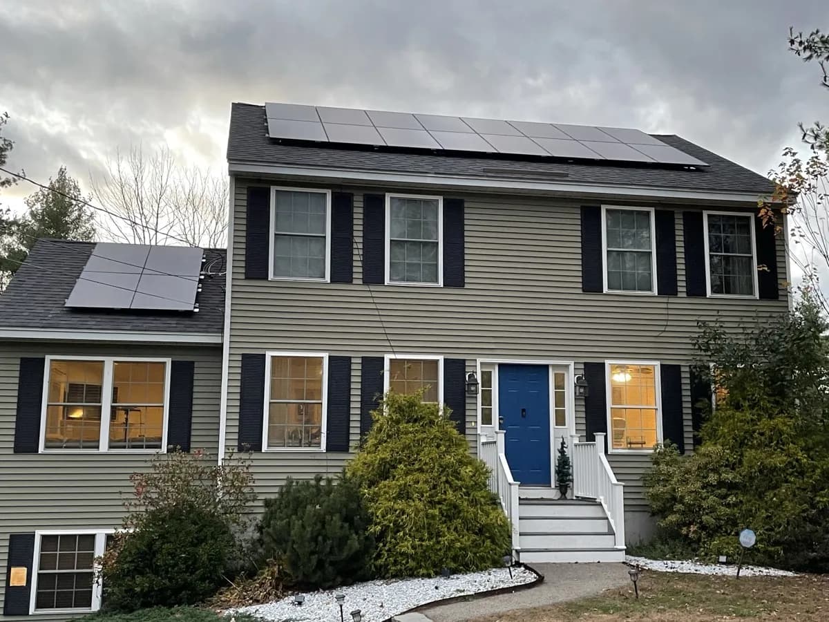 Solar installation in Bar Harbor, ME