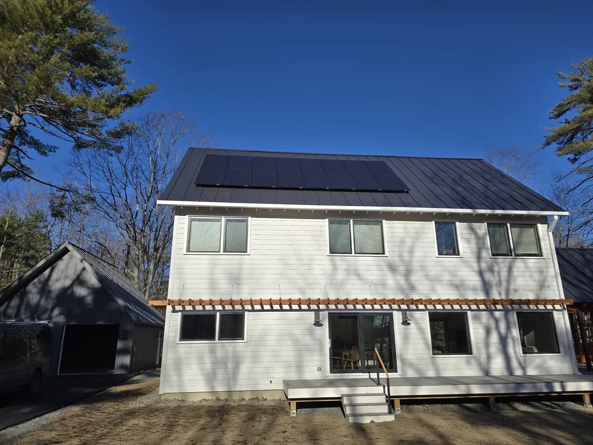 Solar installation in Berwick, ME