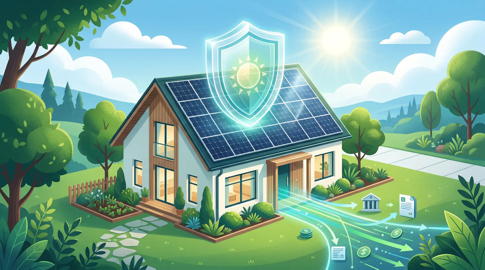 Propel solar financing compared to predatory leases — showing fixed payments, ownership at year 5, and $0 dealer fees