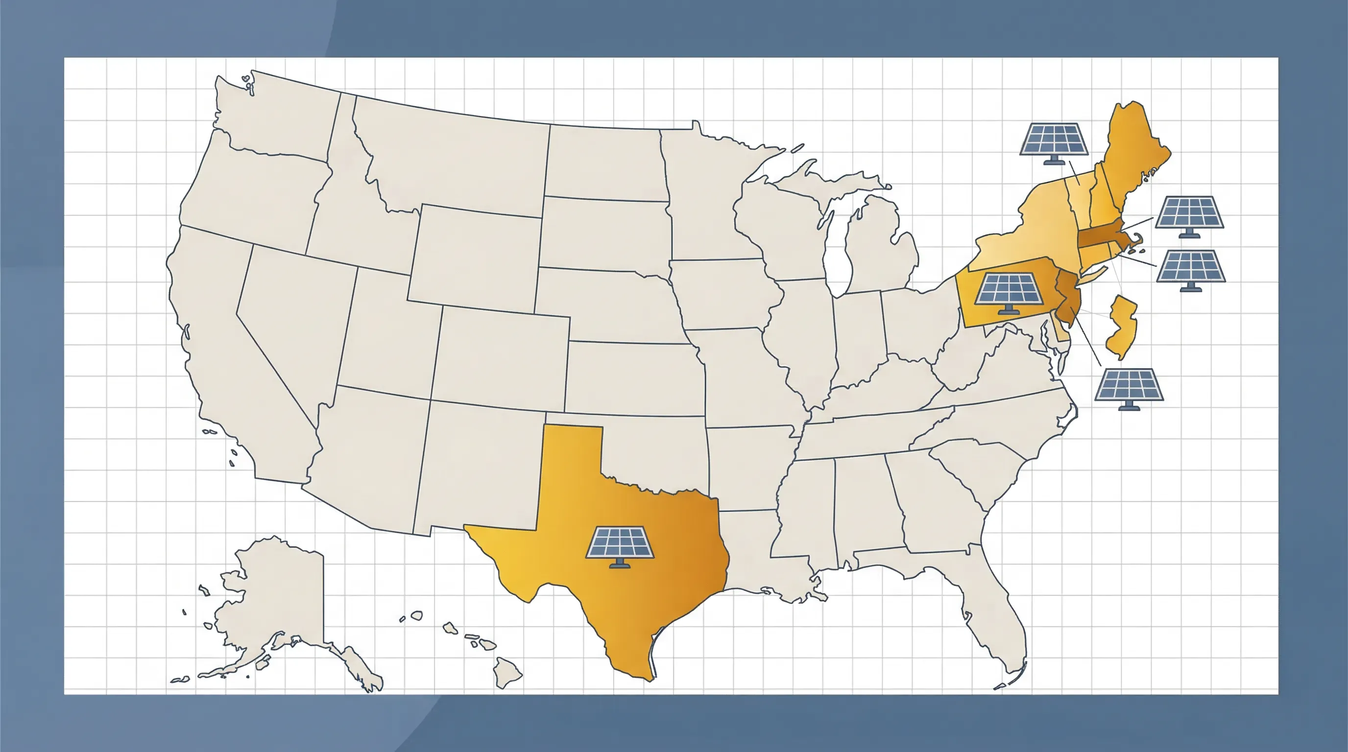 Solar panel cost comparison across 9 NuWatt states in 2026