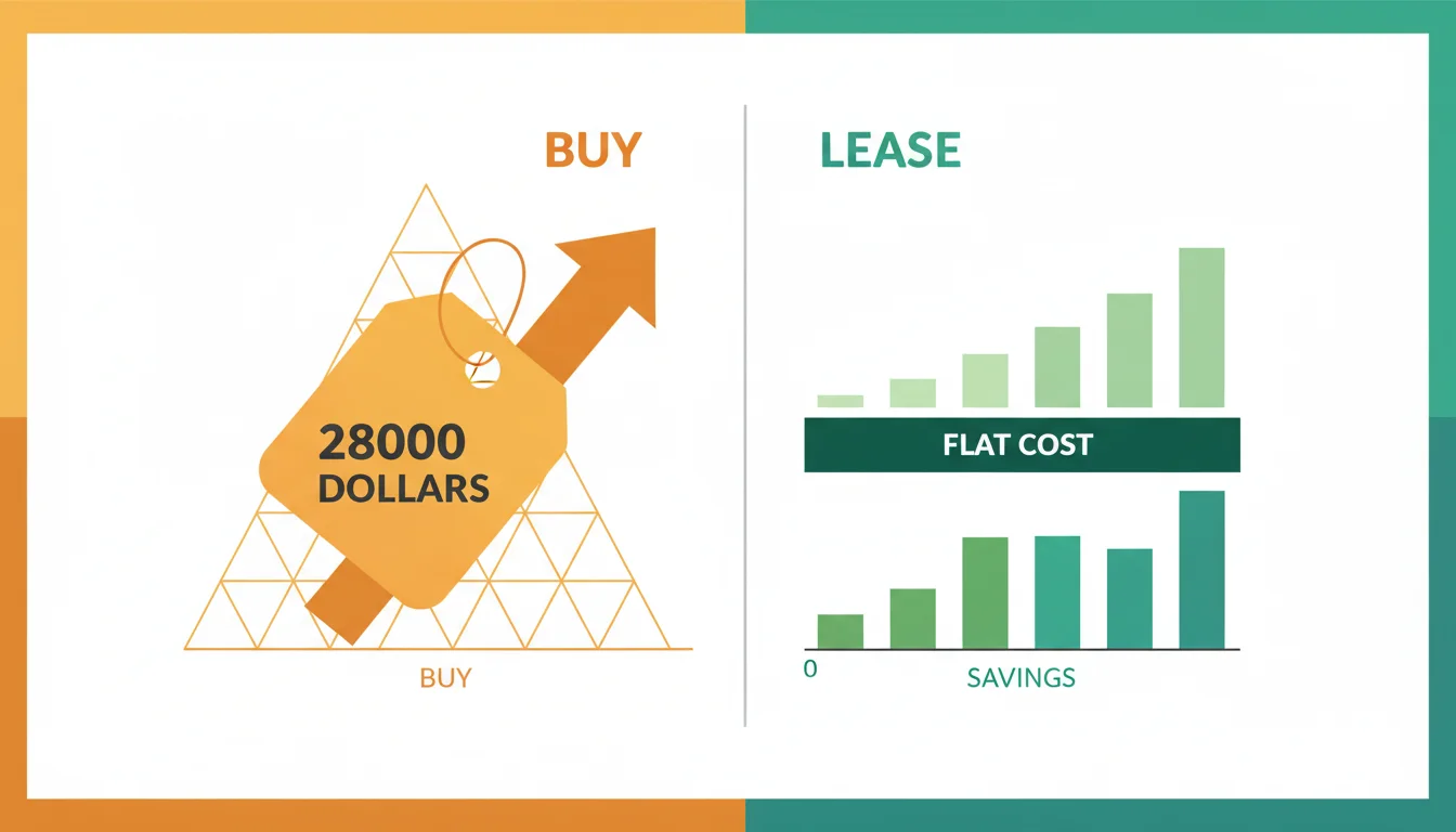 Before and after comparison — solar buying vs leasing in 2024 versus 2026